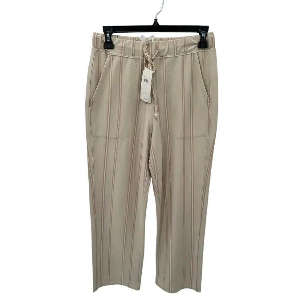 SPLENDID NWT Evereve Hazel Rib Straight Leg Drawstring Relaxed Pant // S - Picture 5 of 12